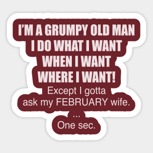 I’M A GRUMPY OLD MAN Sticker